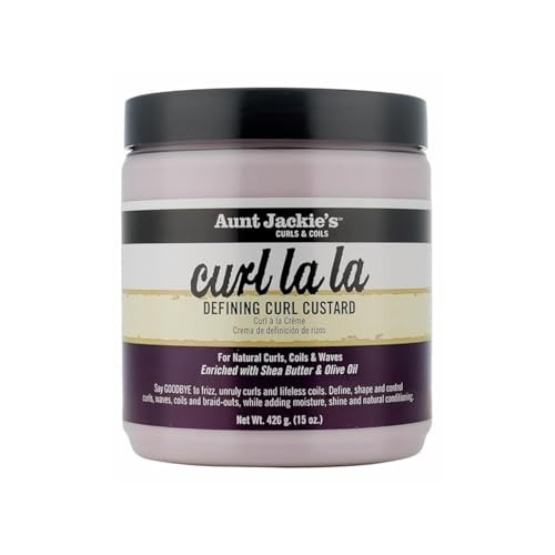 Aunt Jackie's Curl La La, Lightweight Curl Defining Custard, Enriched with Shea Butter & Olive Oil, Basic, 15 Ounce | Amazon (US)