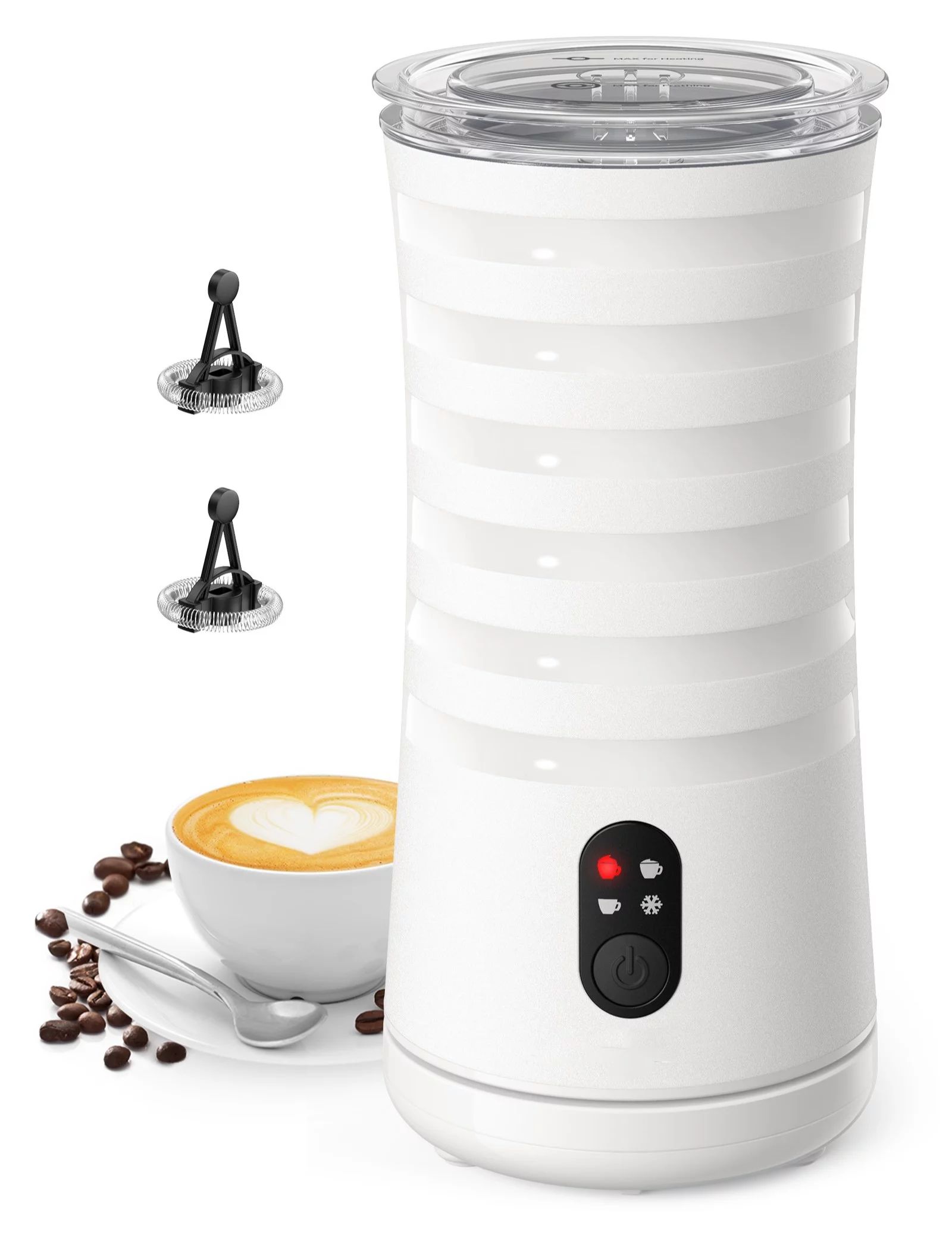 Milk Frother, Miroco Electric Milk Steamer Soft Hot and Cold Foam for Cappuccinos, Lattes, Cold B... | Walmart (US)