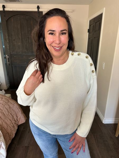 Grab it quick because the sweater keep going out of stock. I'm wearing my usual size XL in this sweater.

#midsizeoutfit #curvyoutfit #walmartfinds #affordablefinds

#LTKover40 #LTKmidsize #LTKstyletip