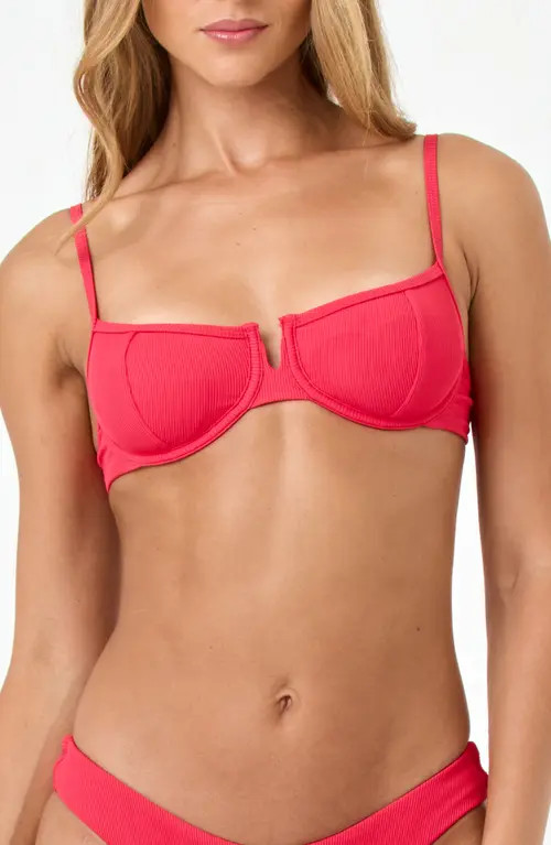 LSPACE Hunter Underwire Bikini Top in Pout at Nordstrom, Size Large | Nordstrom