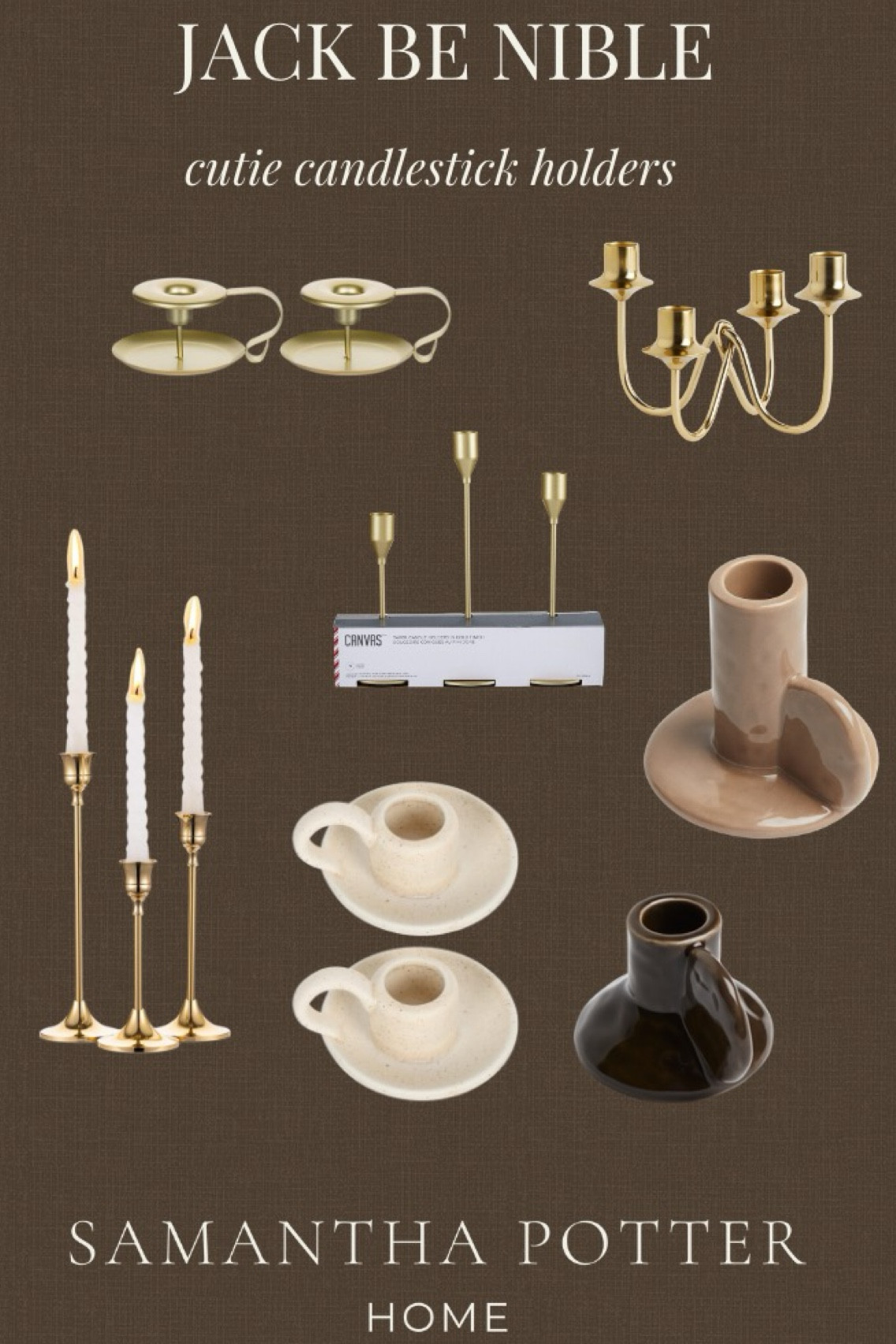 Vintage vibe candle stick holders affordable Christmas decor 

#LTKcanada #LTKcasa