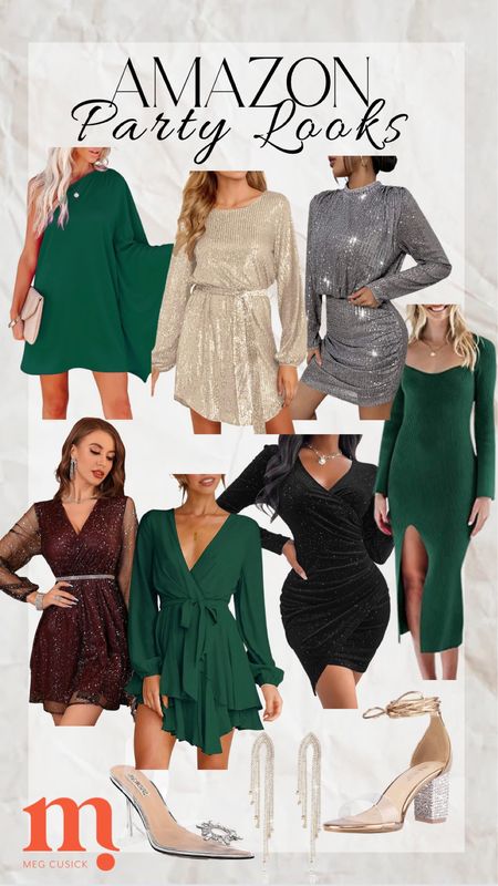 Amazon Party Looks!

Mini dress, sequin dress, maxi dress, velvet dress, wrap dress, holiday dress, Christmas dress, dangle earrings, heels, silver heels

#LTKHoliday #LTKfit #LTKstyletip