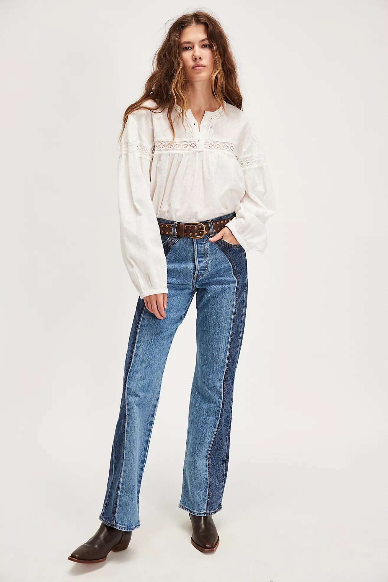 Levi's Wedgie Western Bootcut Jeans | Free People (Global - UK&FR Excluded)