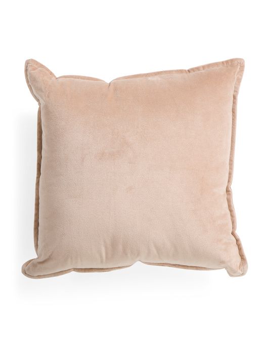 22x22 Cotton Velvet Pillow | TJ Maxx