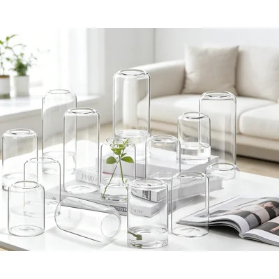 Bud Vases in Bulk Set of 16, Modern Small Glass Vases for Flower Arrangements, Clear Wedding Centerpiece Vases, Blown Glass Mini Vases for Home Decor, | Wayfair North America