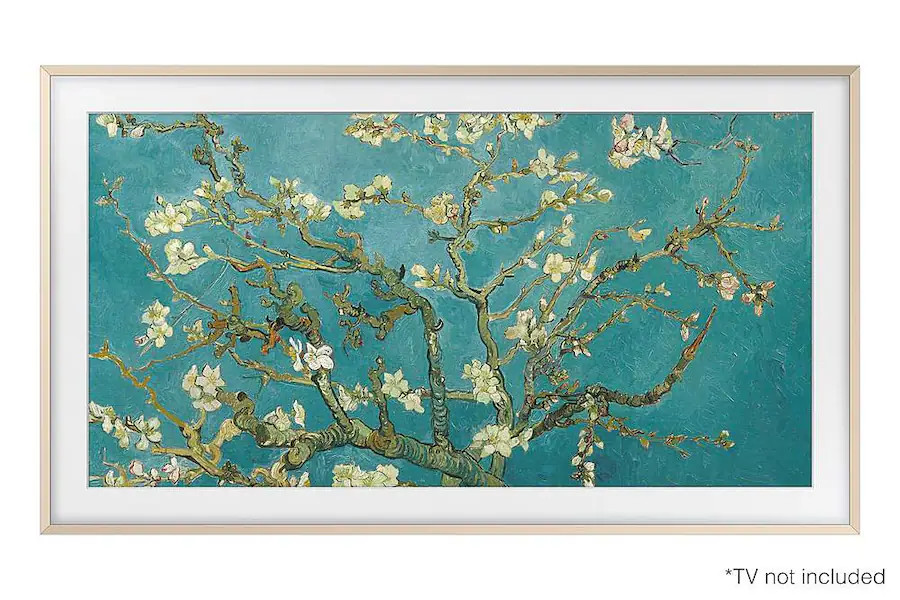 Samsung - 55” The Frame Customizable Bezel - Sand Gold | Best Buy U.S.