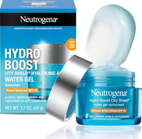 Neutrogena Hydro Boost City Shield Water Gel Face Moisturizer SPF 25 1.7 oz | Amazon (US)