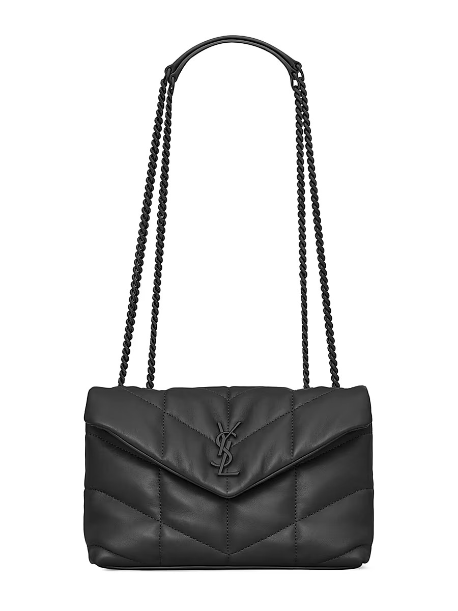 Women's Toy Puffer Shoulder Bag In Lambskin - Noir | Saks Fifth Avenue
