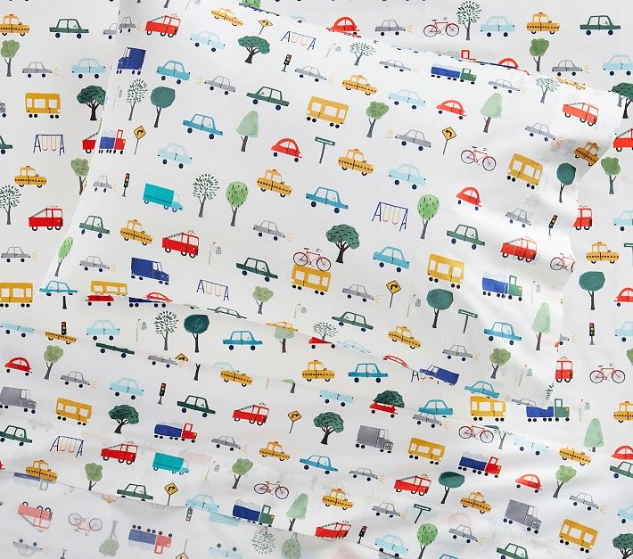 Neighborhood Organic Toddler Sheet Set & Pillowcase | Pottery Barn Kids