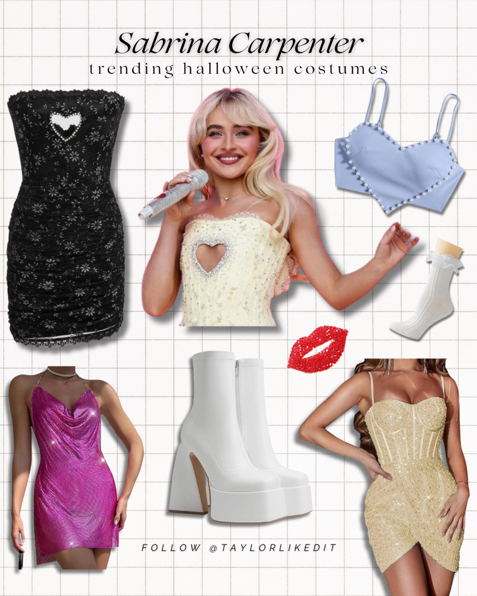 Trending Halloween Costumes 2024 Sabrina Carpenter💋✨🫶🏼
Scroll to piece together your best look!


#halloweencostume #sabrinacarpenter

#LTKSeasonal #LTKParties #LTKHalloween