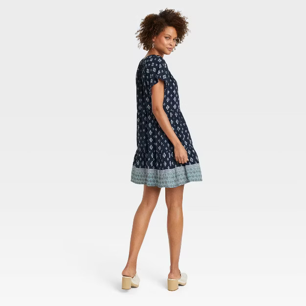 Women's Flutter Short Sleeve Tiered Dress - Knox Rose™ | Target