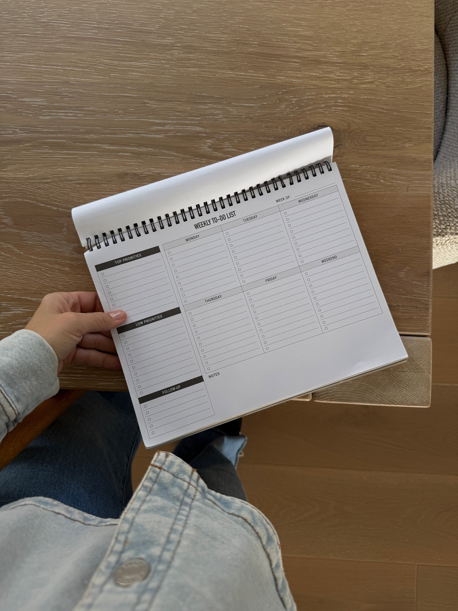 The weekly planner I swear by- it lives on my counter and I jot down everything I need to remember and make a plan for the week! 

#LTKdayinmylife #LTKmomlife #LTKHome