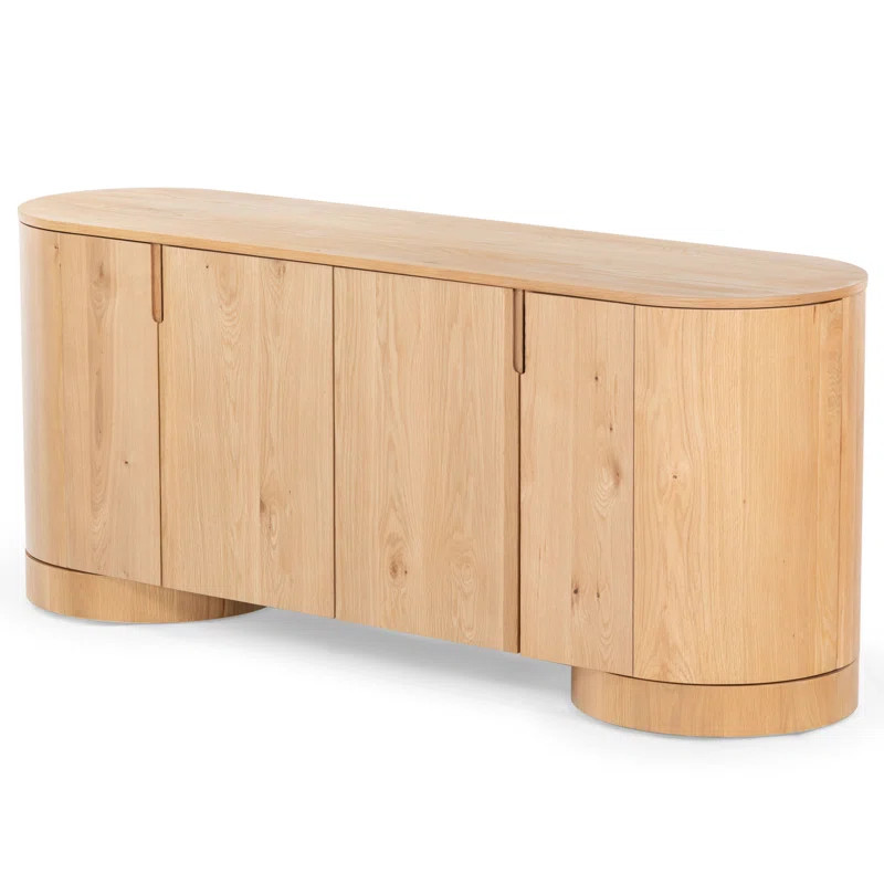 Akara Oval 4 Door Wood Sideboard | Wayfair North America