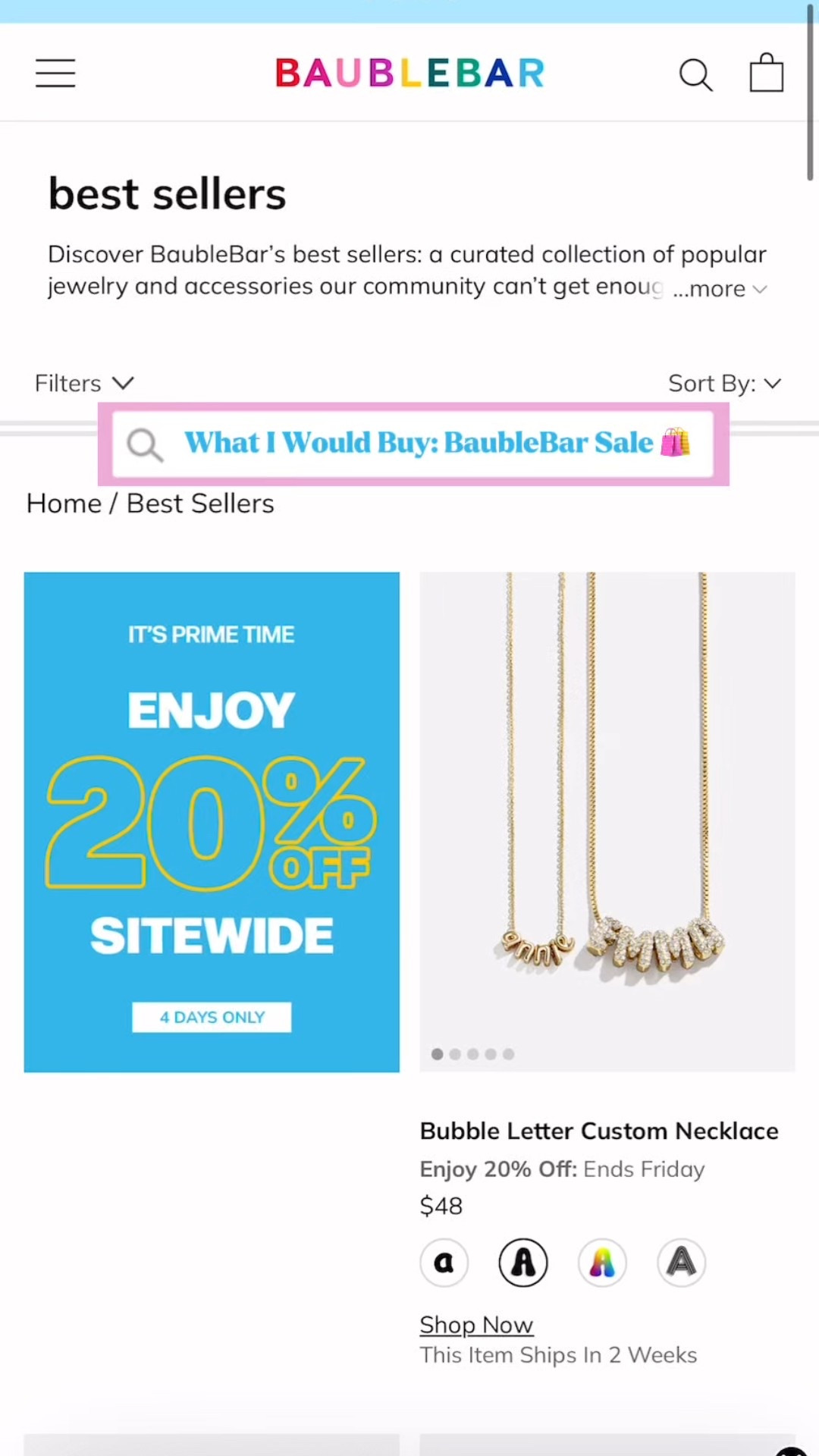 What I would buy right now from Bauble Bar while the WHOLE SITE is 20% off🤗 Happy shopping!! BaubleBar, Summer jewlery, Beaded jewelers, Summer necklaces, Pearl jewelry, Statement jewelry 

#LTKSaleAlert #LTKStyleTip #LTKFindsUnder50