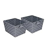 Honey-Can-Do STO-05088 Woven Baskets, Gray, 2-Pack | Amazon (US)