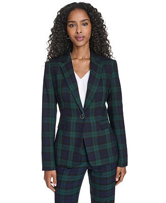 Women's Watch Plaid Slim Fit Blazer | Macy's