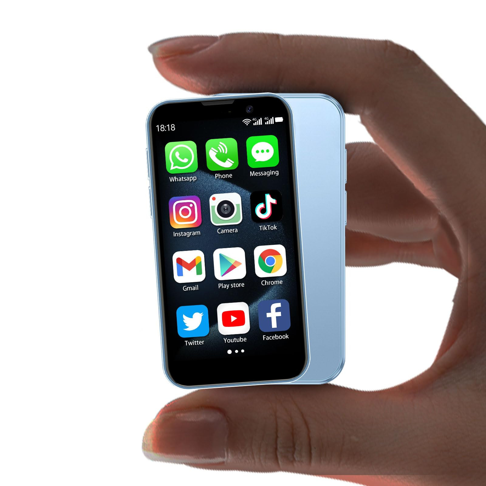 Mini Phone Unlocked World's Smallest 3.0" HD Touch Screen Mini Smartphone Android Compact Mobile ... | Amazon (US)