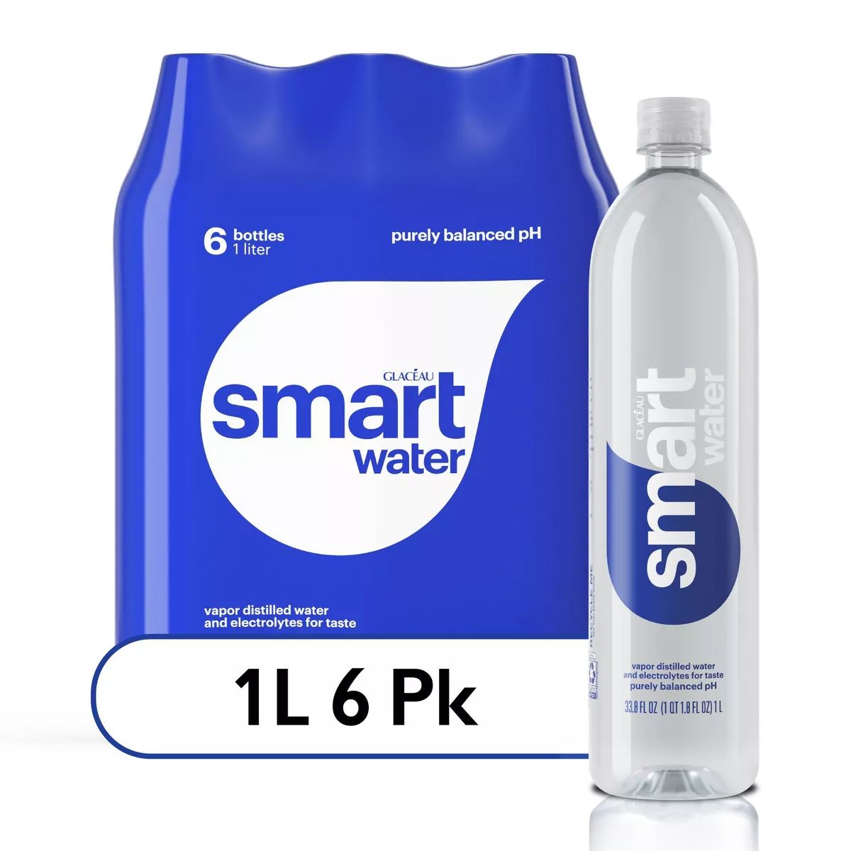 smartwater Bottles - 6pk/33.8 fl oz | Target