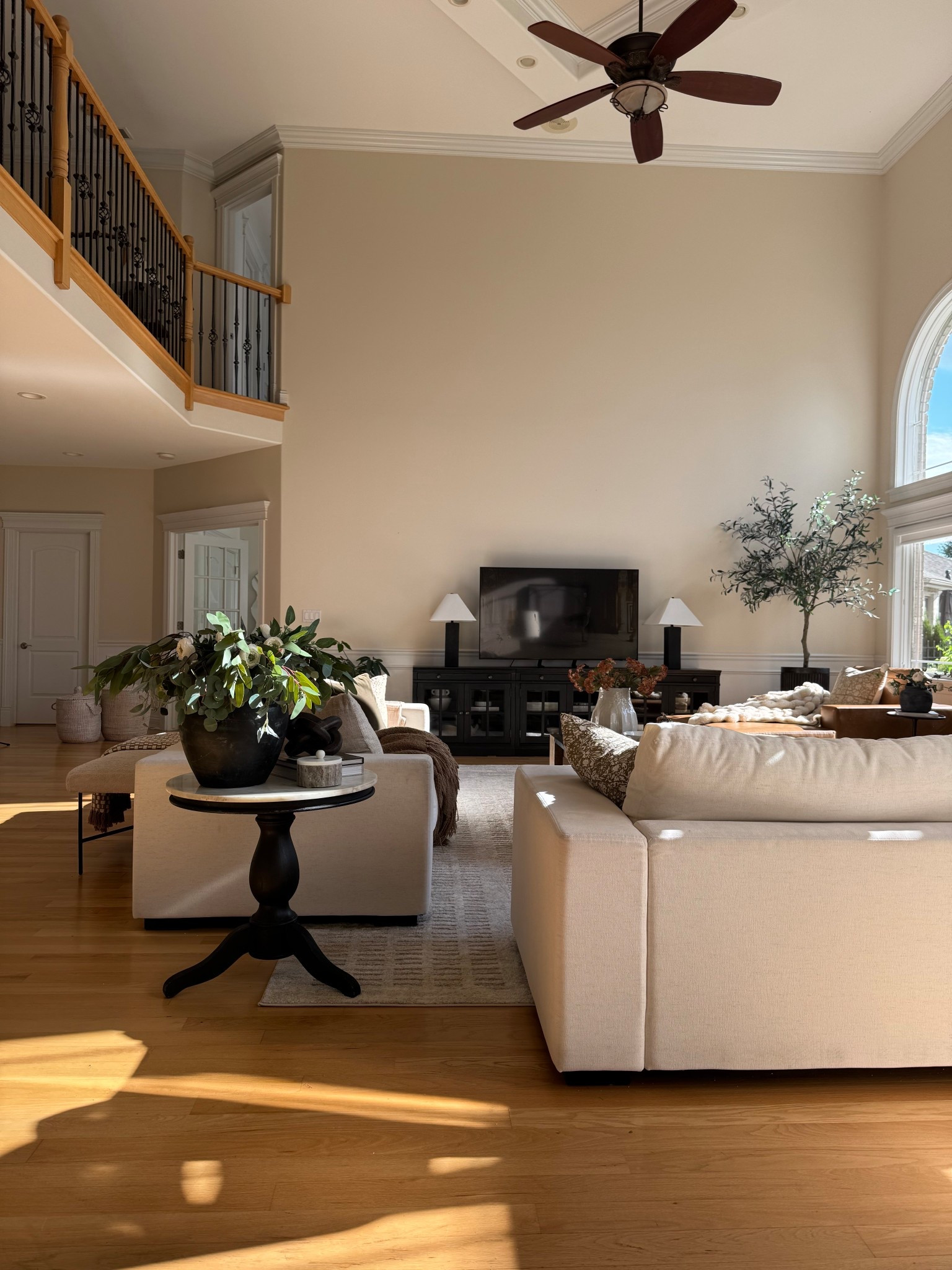 Need to replace that fan ASAP but found almost identical accent table to mine! Mine is from Pottery Barn but no longer available. 

#LTKHome #LTKSeasonal #LTKSaleAlert