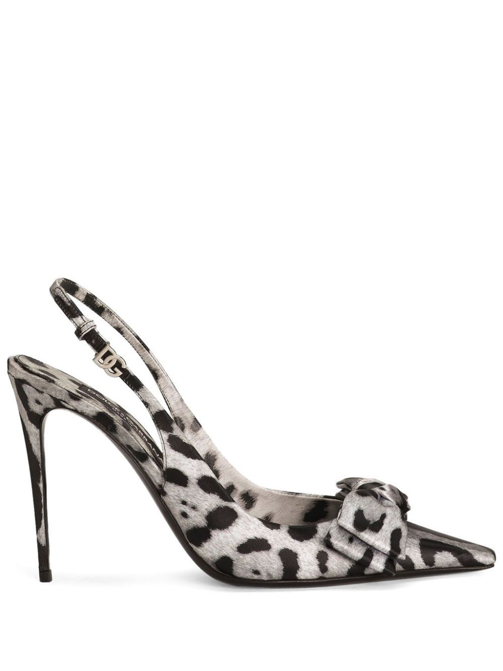 Dolce & Gabbana 105mm leopard-print slingback pumps - Neutrals | Farfetch Global