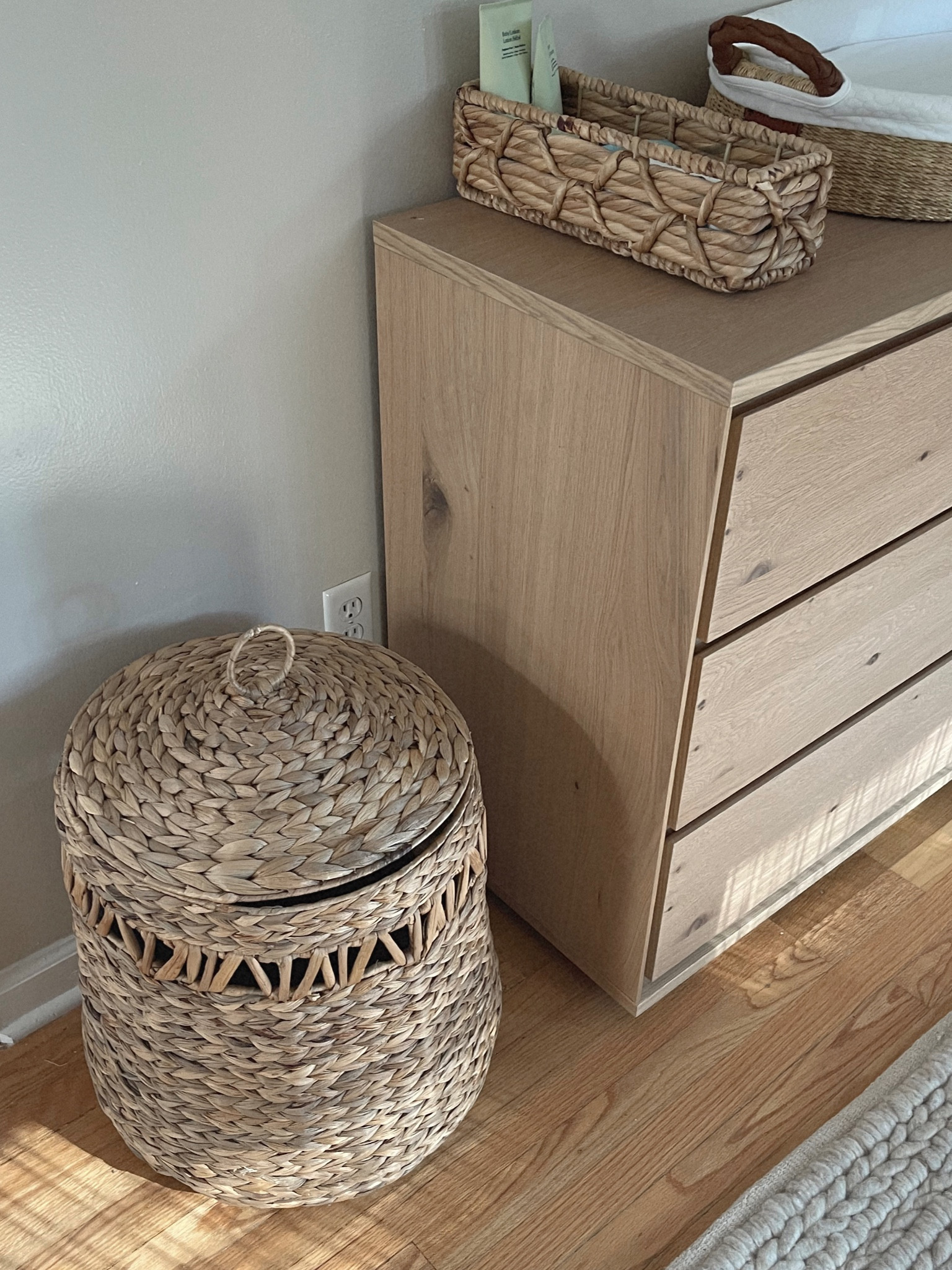 The most beautiful storage for on top of the dresser + a matching hamper 

#LTKbump #LTKbaby #LTKGiftGuide