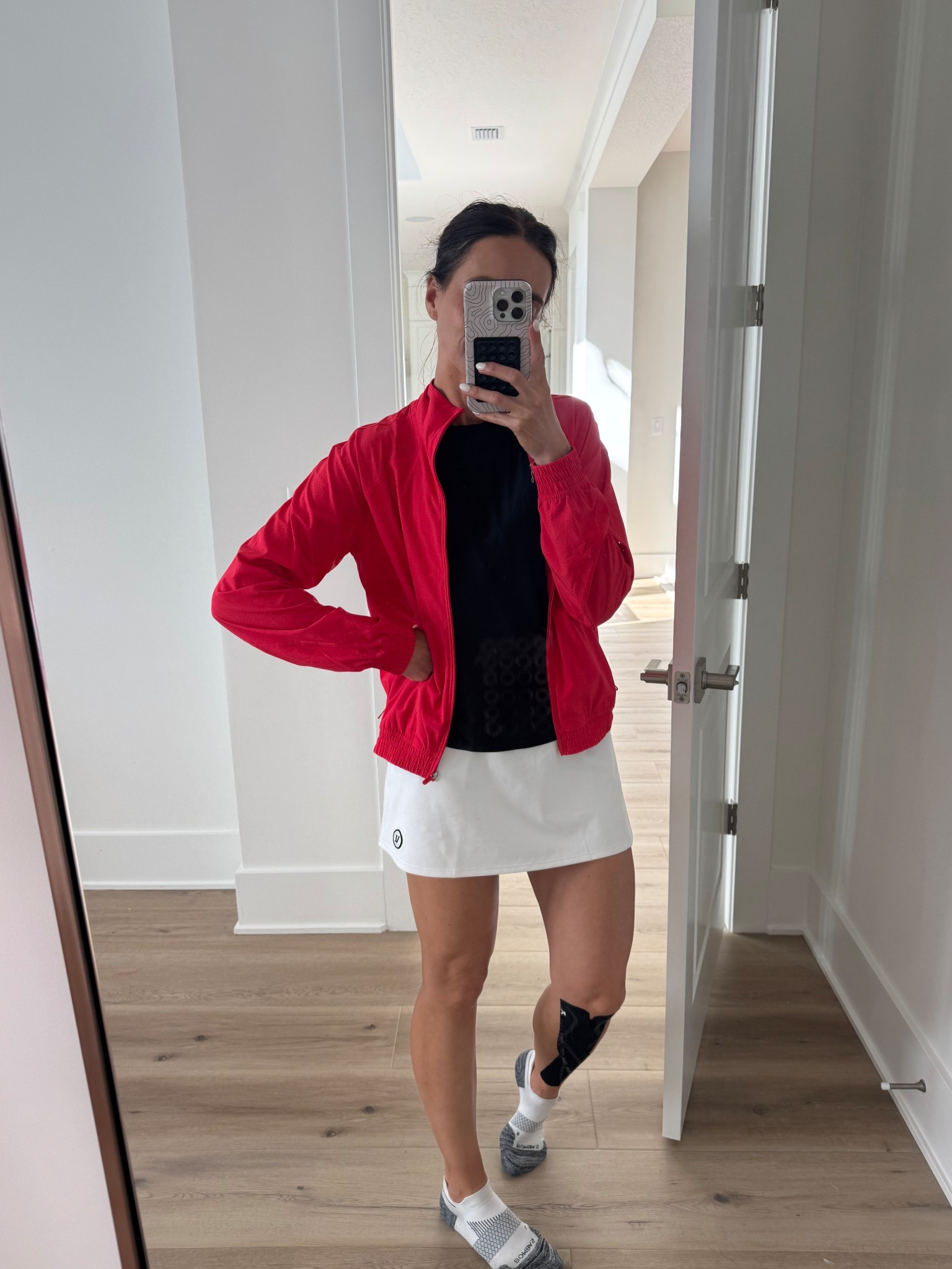 New lululemon jacket, size 4 . Such a pretty color , light weight , great layering piece. Wearing s in Vuori tennis skirt 

#LTKWatchNow #LTKActive