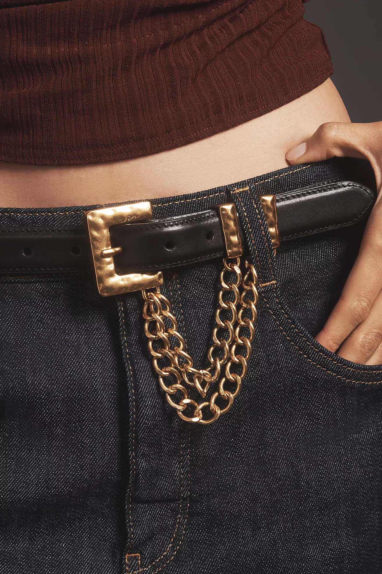 By Anthropologie Double Chain Belt | Anthropologie (US)