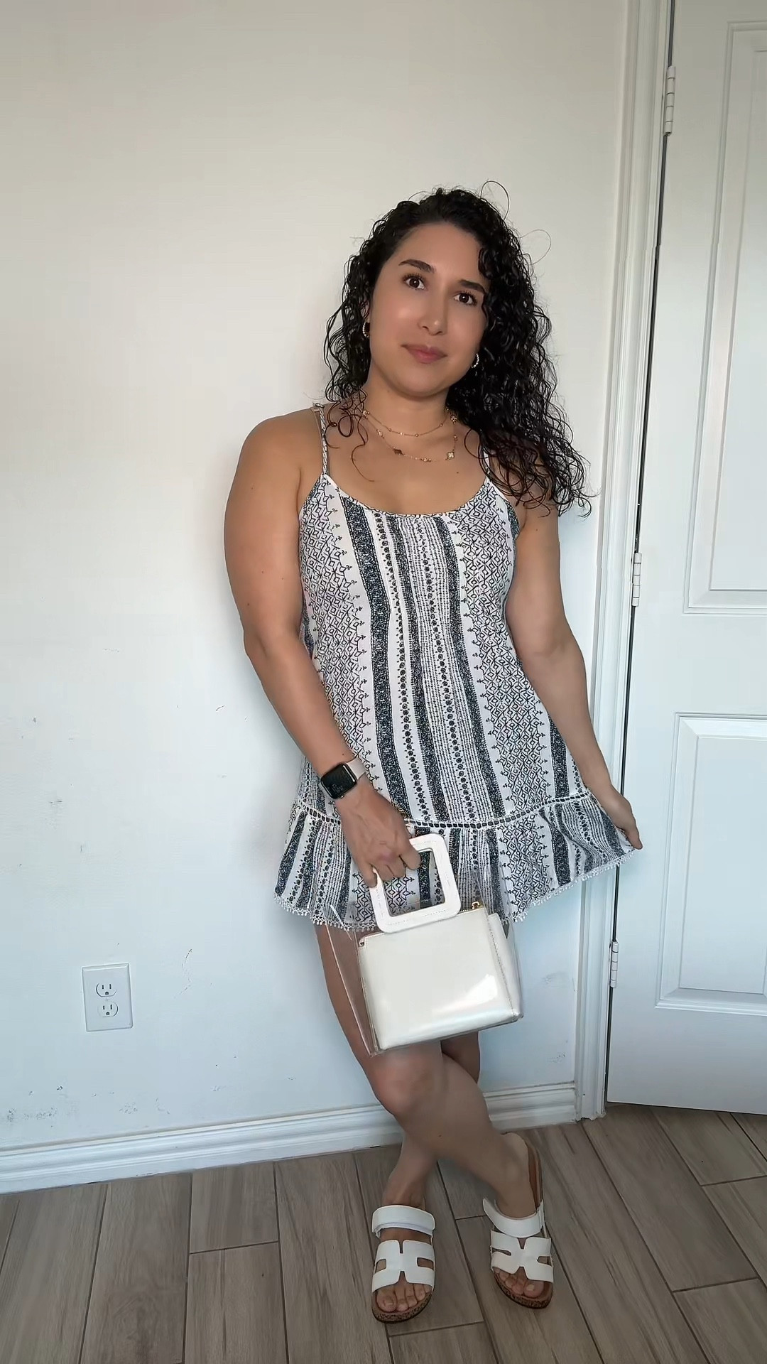 Navy + white = classic summer combo 💙☀️ This breezy  Ocean Drive dress is a go-to for beach days, brunch, or chasing littles in style.

Outfit Deets:
Dress: Ocean Drive 
Dress size: S 
Sandals: Fashion Nova 
Sandals: 8 
Bag: Staud 

Physique Details:
Height: 5’4
Weight: 150lbs
Body Type: Rectangle/Inverted Triangle 
Torso: Long
Legs: Short 

#ltksummer
#SummerOOTD
#BeachStyle
#MomStyle
#EffortlessStyle
#WeekendLook
#SummerLookbook
#CasualChic
#MomFriendlyFashion
#OOTDinspo
#ElevatedEveryday
#WhatIMomIn
#DressSeason
#CoastalGrandmaVibes


#LTKStyleTip #LTKSeasonal #LTKSaleAlert