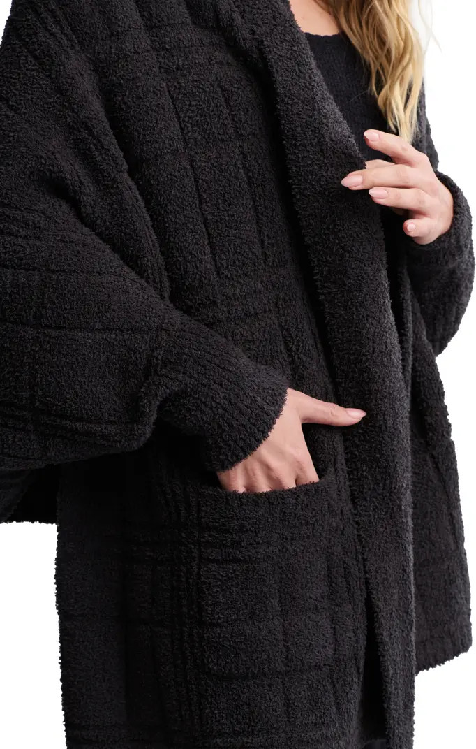 CozyChic® Tonal Plaid Open Front Cardigan | Nordstrom