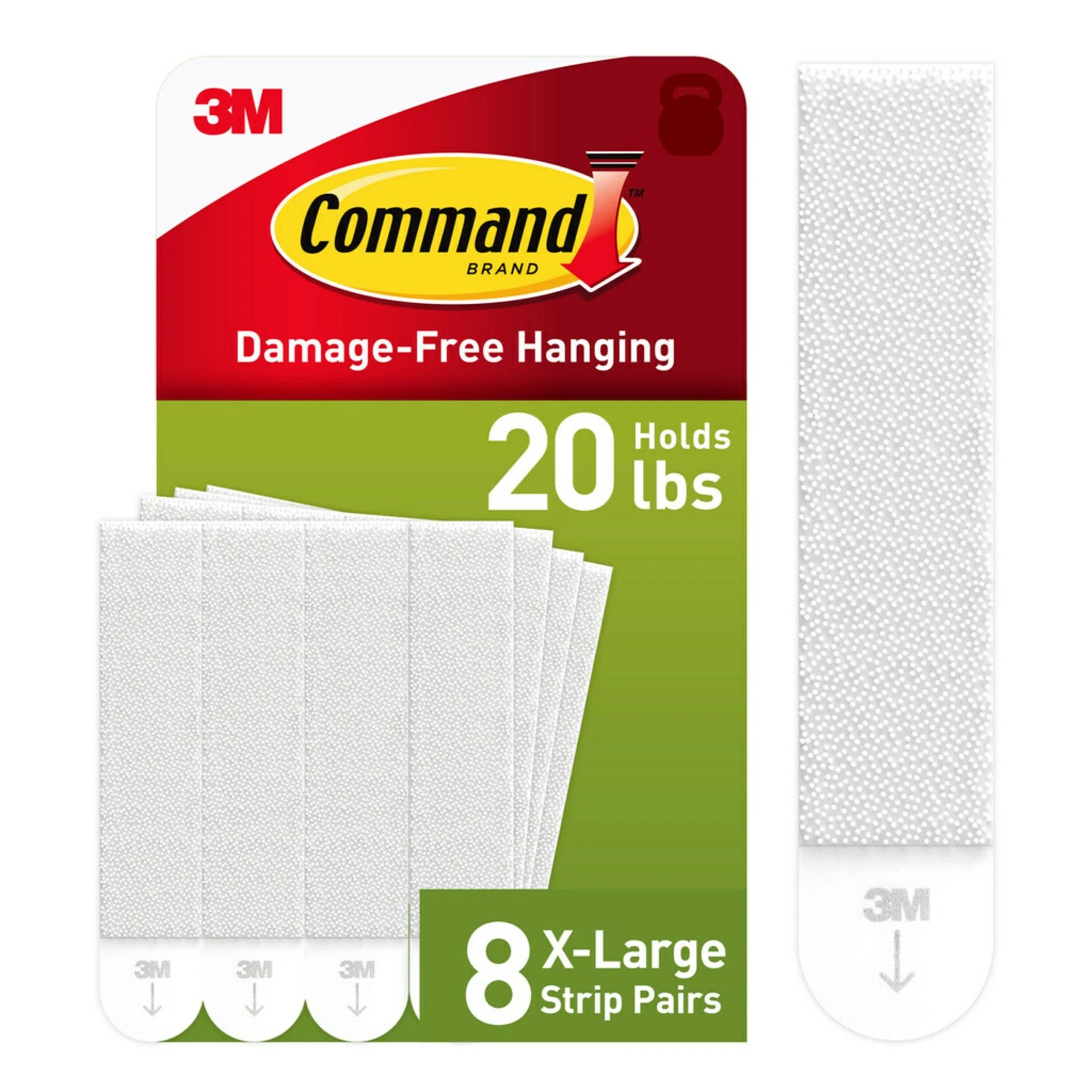 Command 20 Lb XL Heavyweight Picture Hangers, Damage-Free Hanging, 8 Pairs | Walmart (US)