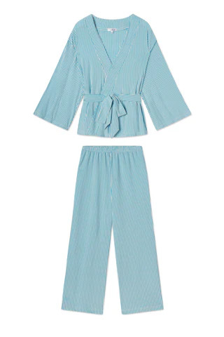 DreamModal Kimono Pajama Set in Fog | Lake Pajamas
