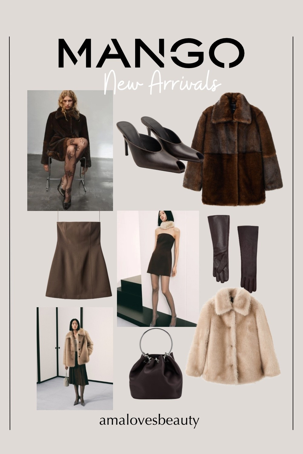 Mango New collection, fur coat, pumps, mini dress, brown coat, brown bags, autumn accessories, Fall fashion trends, elegant piece, Fall fashion.

#LTKFindsUnder100 #LTKStyleTip #LTKItBag