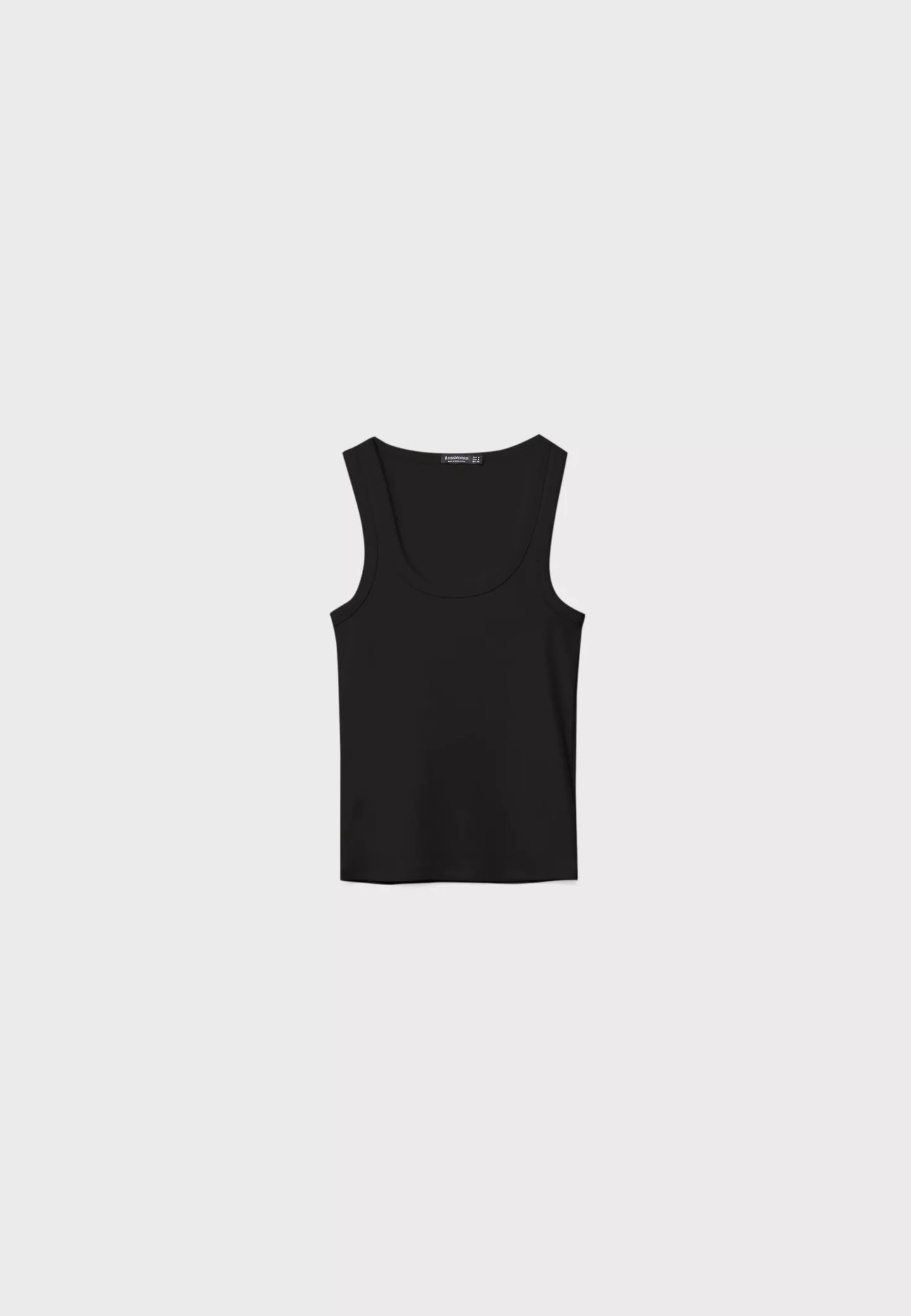Ribbed racerback T-shirt - Women's Mix to Win | Stradivarius United Kingdom | Stradivarius (UK)