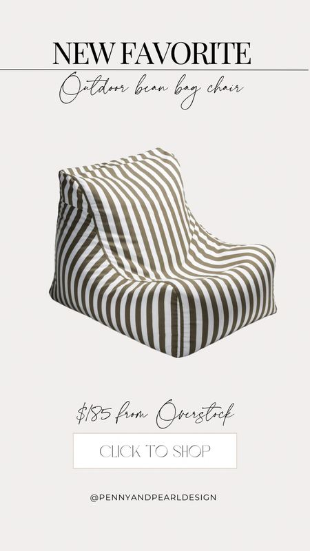 This striped outdoor bean bag chair from Overstock is SO cute and comes in a bunch of colors. We are partial to the taupe and white stripe for a chic but playful look. Perfect poolside or in a playroom!

Shop the look and follow @pennyandpearldesign for more home style✨



#LTKkids #LTKhome #LTKBacktoSchool