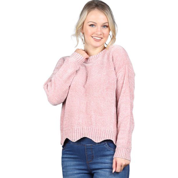 Scallop Chenille Sweater | Walmart (US)