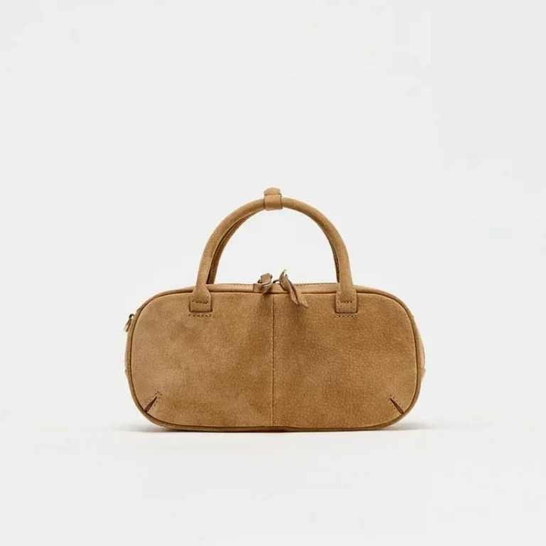 Mini Suede Double Handle Baguette Bag – Luxury Casual Shoulder Purse 2025 | Walmart (US)