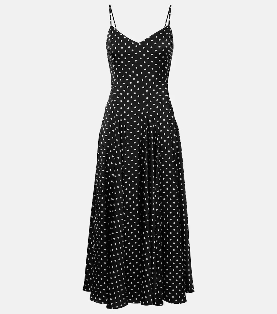 Polo Ralph Lauren Polka-dot midi dress | Mytheresa (INTL)