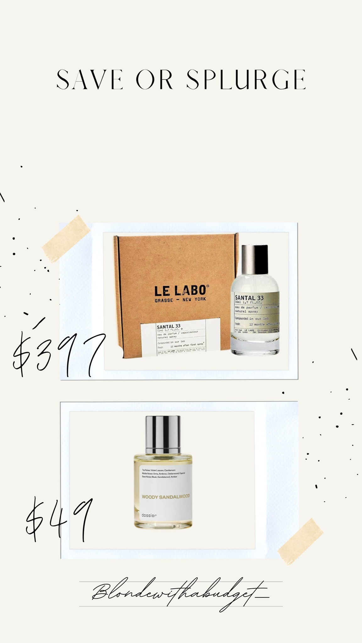 Perfume #dupe #santal33 #dossier 

#LTKsalealert #LTKCyberWeek #LTKGiftGuide