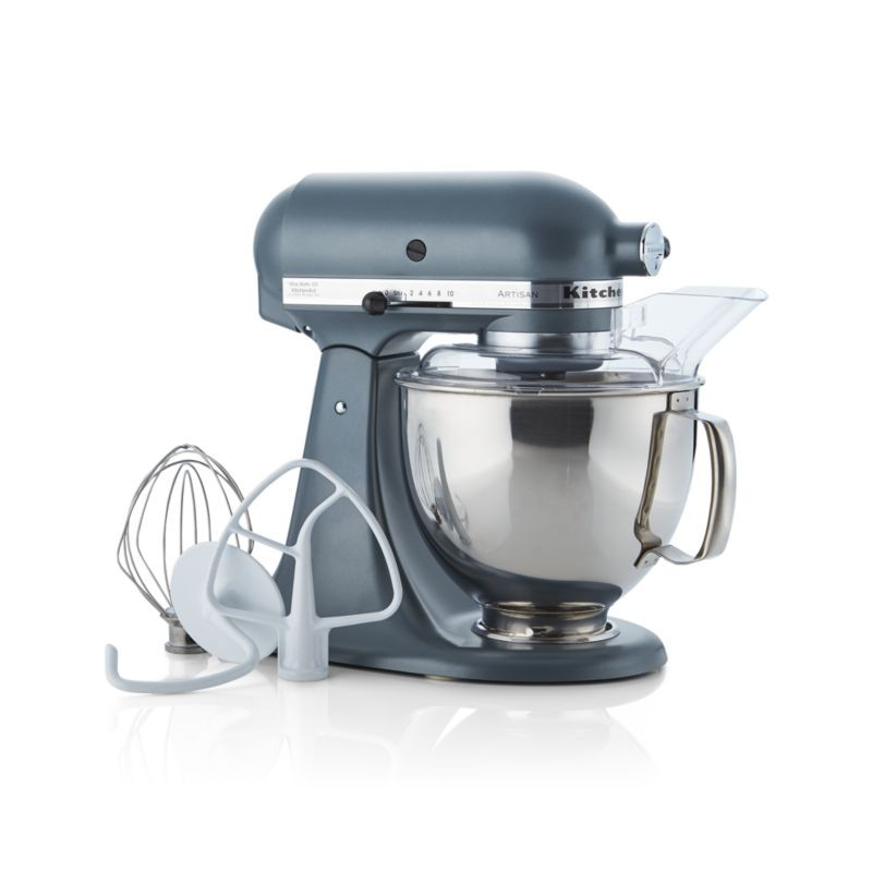 KitchenAid Artisan Series 5-Quart Tilt-Head Steel Blue Stand Mixer + Reviews | Crate & Barrel | Crate & Barrel
