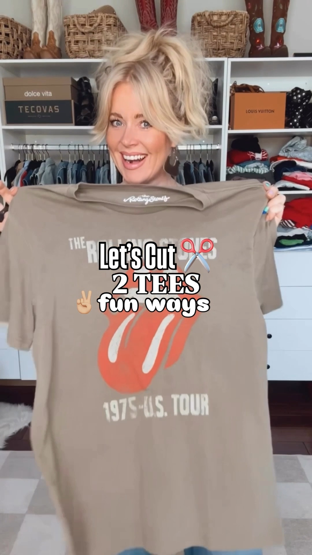 Let’s cut 2 tees 2 fun ways! ✂️
Beatles tee is a XL
Rolling Stones tee is a L 
Camo leggings are a size medium and camo pants are a size 8/M 

#LTKFindsUnder50 #LTKOver40 #LTKStyleTip