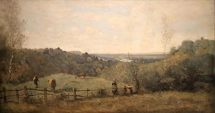 WGZGEFLEB Famous Painting Art Print Images Wall Pictures The heights of S\u00e8vres. Close pastur... | Amazon (US)