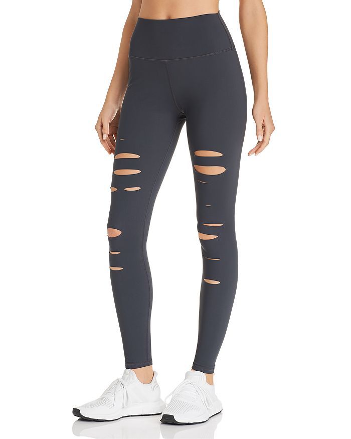 High-Waist Ripped Warrior Leggings | Bloomingdale's (US)