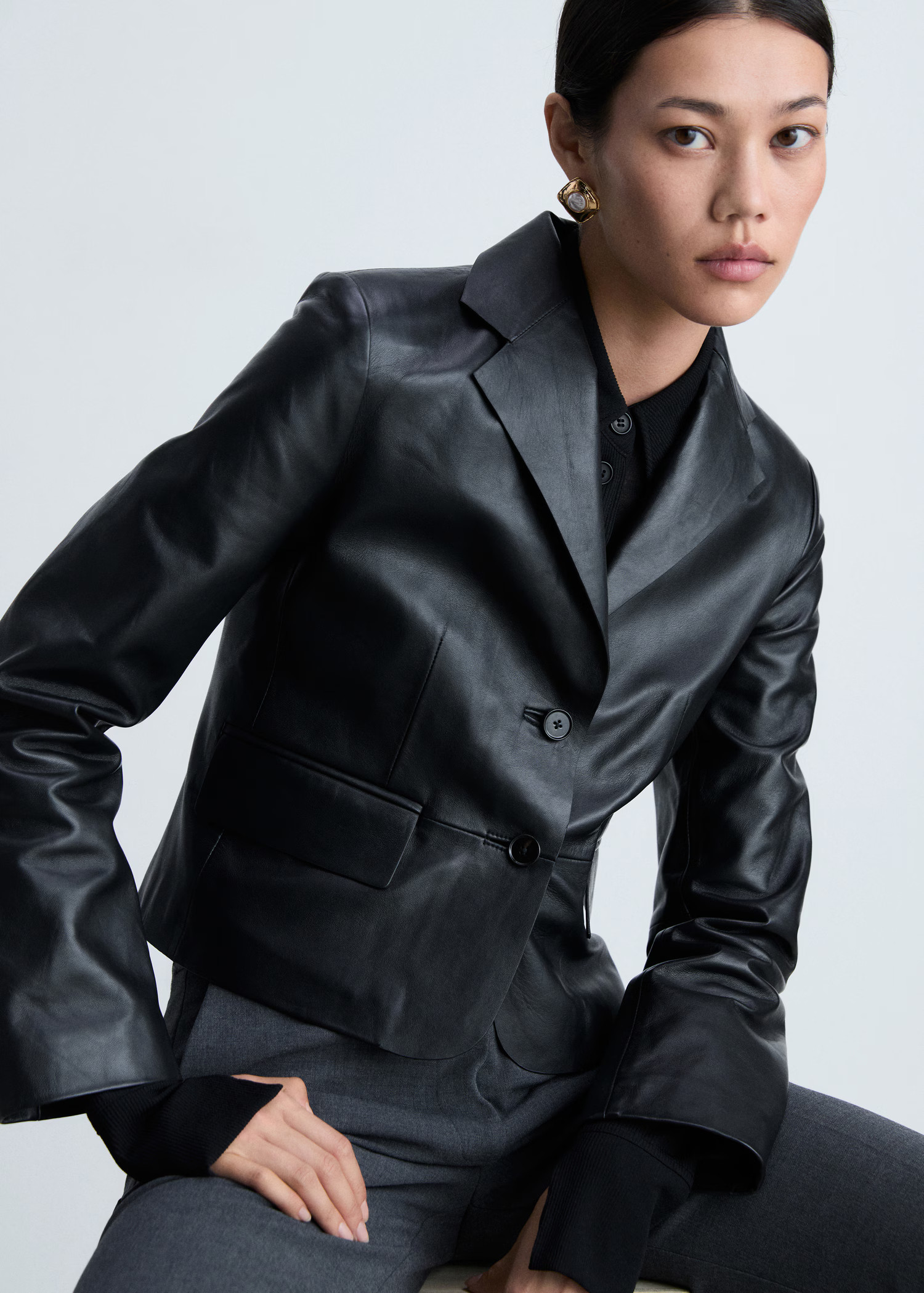 Square bead earrings - Women | MANGO USA | Mango (US/MX/AU)