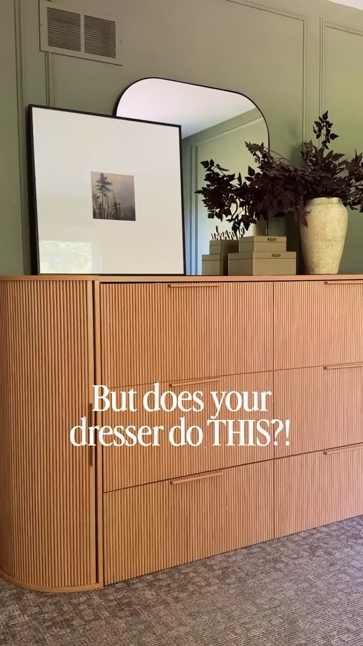 This Murphy bed is going viral and for good reason!! This pullout Murphy bed looks like a dresser when not in use and has hidden storage!! The wood color is stunning and it comes in a full-size or queen size. The mattress folds up right inside for easy storage!! This is the full-size!!

#LTKHome