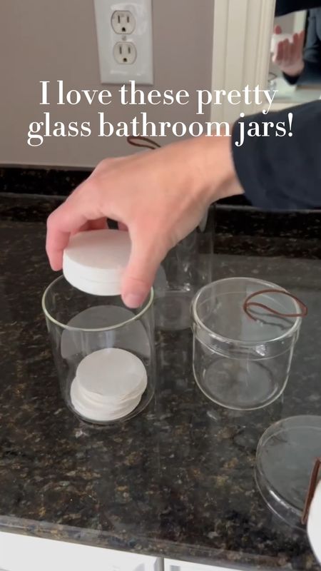 These Amazon glass bathroom jars are so pretty and functional! I like to store cotton rounds, cotton pads and q-tips in these jars! 

Amazon bathroom, Amazon organizing, Amazon decor 

#LTKhome #LTKFind