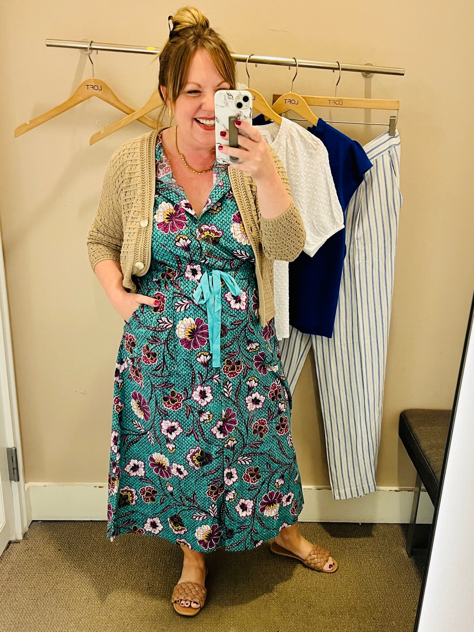 12 dress; medium cardigan 

#LTKsalealert #LTKSeasonal #LTKunder50