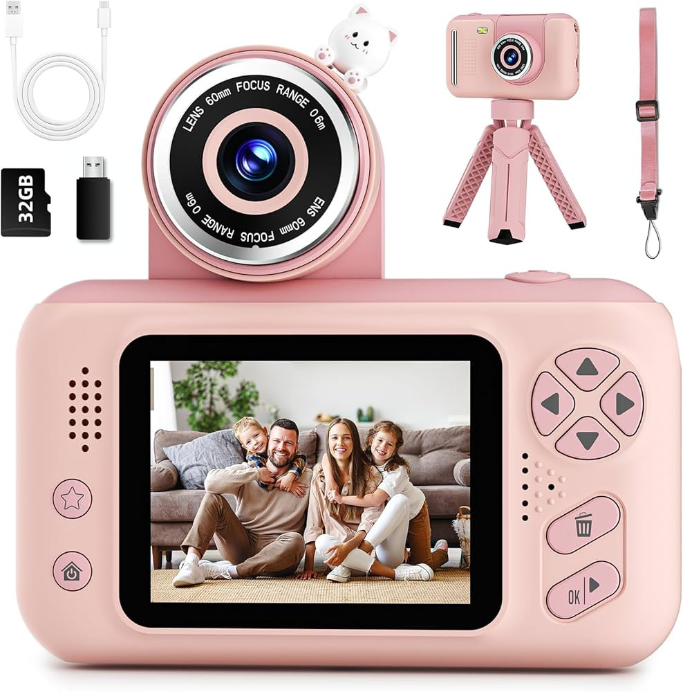 Upgrade Kids Selfie Camera,Chritmas Birthday Gift for 3-9 Years Old Girls,Portable Toy for 3 4 5 ... | Amazon (US)