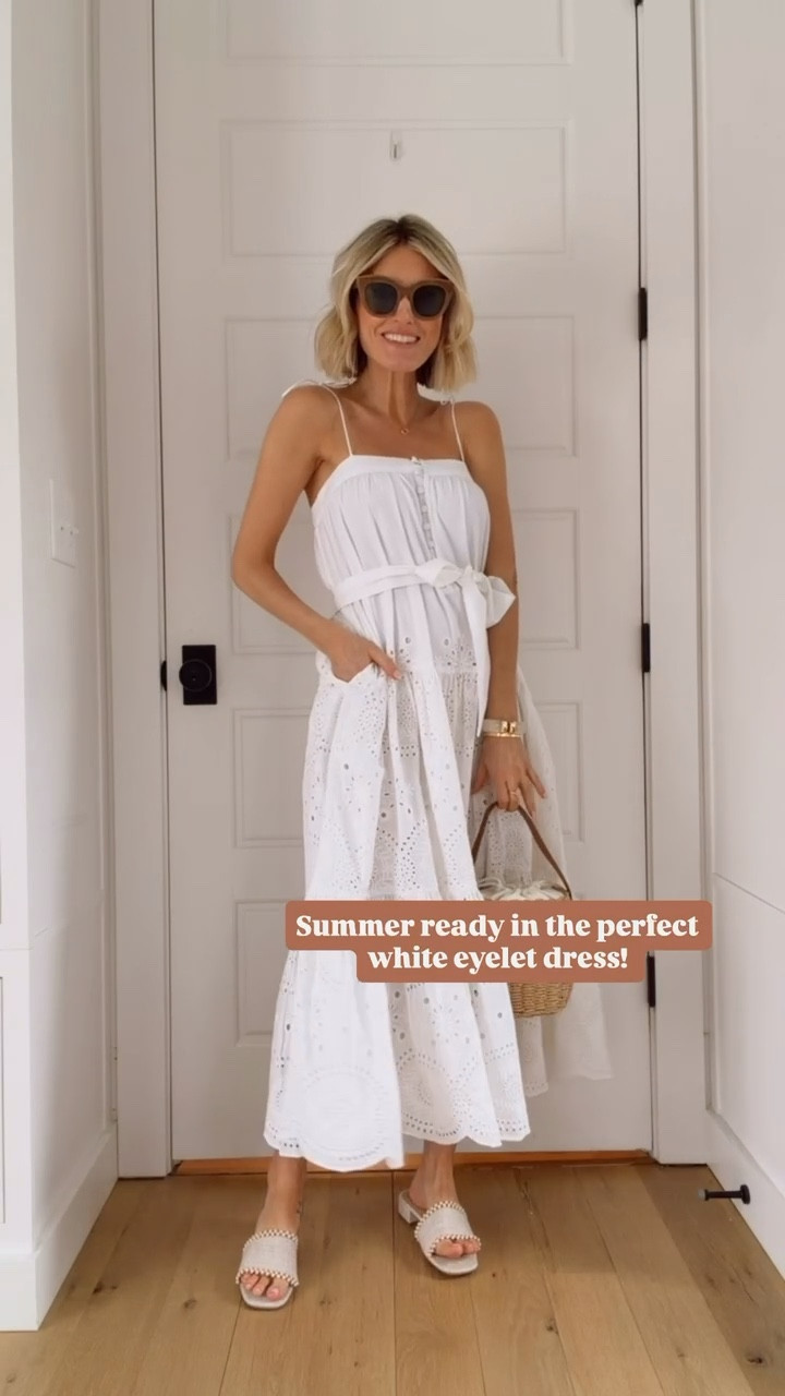 This white eyelet dress will be on repeat for me this summer! Love this one for vacation!

Loverly Grey, Shopbop, white dress, resort wear, beach outfit 

#LTKSeasonal
