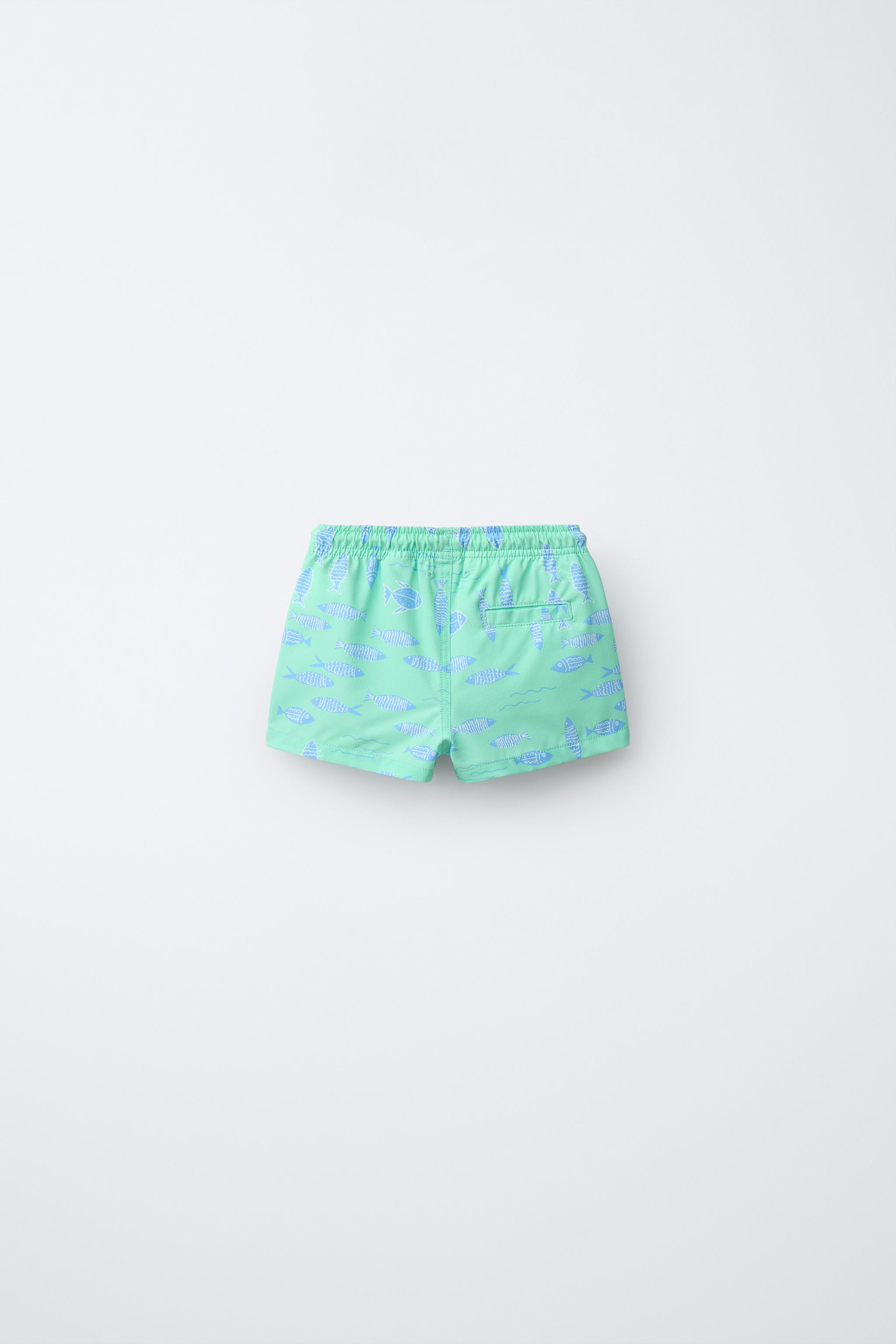2-6 YEARS/ FISH PRINT SWIM SHORTS | Zara US