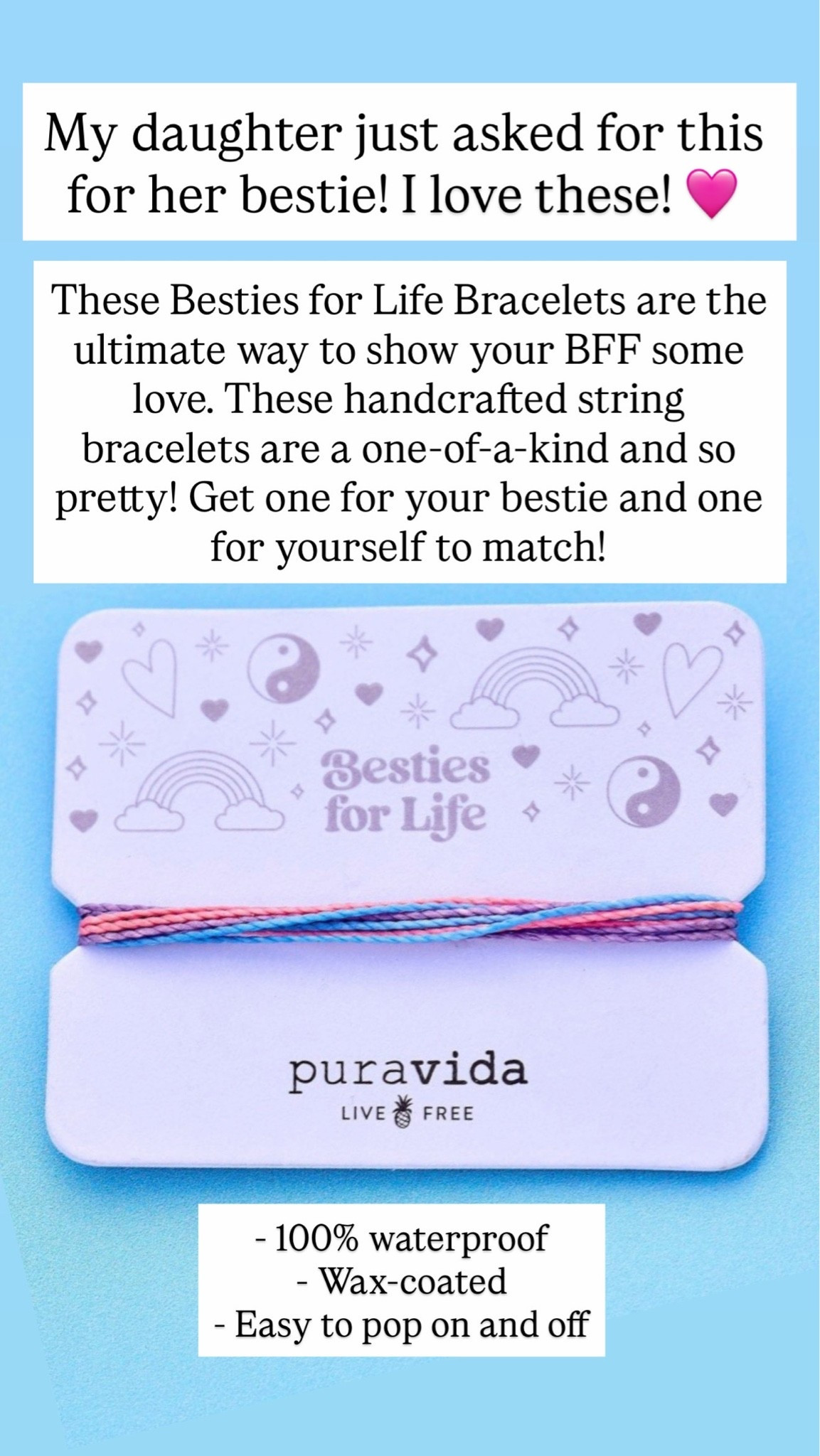 Pura vida bracelets are so much fun for best friend! I just love these! My daughter wants one for her and her girlfriend.

#LTKKids